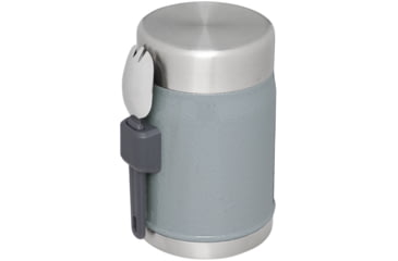 Image of Stanley The Legendary Classic Food Jar w/Spork, Hammertone Silver, 14 oz/0.4 L, 10-11353-003