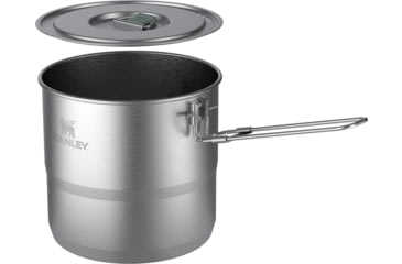 Image of Stanley Wildfare Go Locking Pot, Stainless Steel Shale, 3 qt/2.8 L, 10-12877-001