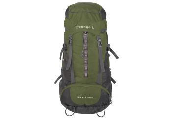 Image of Stansport Adjustable Suspension Frame Pack 70+10 L, w/Hideaway Rain Cover, Olive 1017-100-10