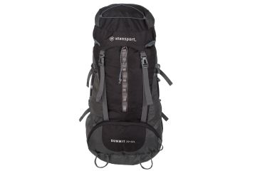Image of Stansport Adjustable Suspension Frame Pack 70+10 L, w/Hideaway Rain Cover, Black 1017-100-20