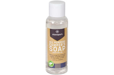 Image of Stansport All Purpose Campers Soap, Clear, 1.57L x 1.57W x 4.9H, 355-100