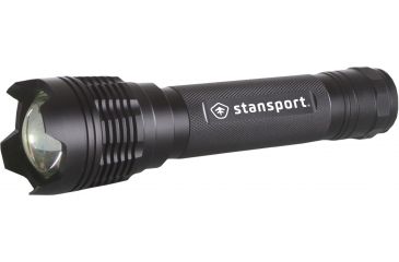 Image of Stansport Aluminum Flash Light, w/Batteries, Silver, 100-1800