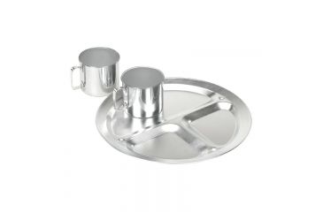 Image of Stansport Aluminum Mess Plate - 3 Compartment 264