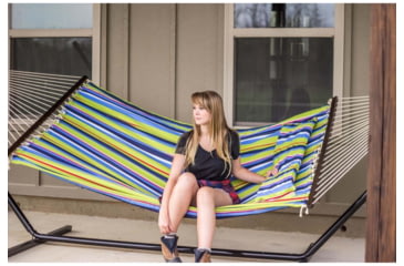 Image of Stansport Antigua Cotton Hammock w/Stand- Double - 78x57in 30900