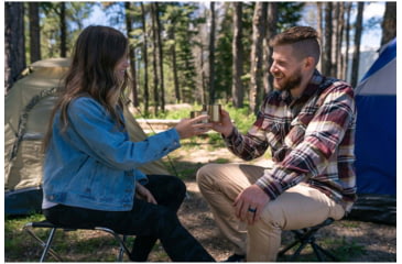 Image of Stansport Black Aluminum Folding Camp Stool, 225lb. Capacity 62600