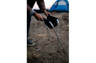 Image of Stansport Black Aluminum Folding Camp Stool, 225lb. Capacity 62600