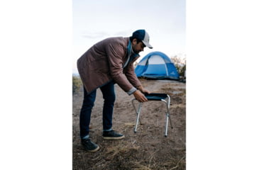 Image of Stansport Black Aluminum Folding Camp Stool, 225lb. Capacity 62600