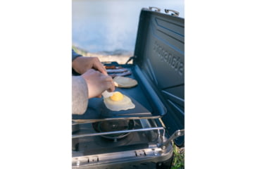 Image of Stansport Boulder Series 2-Burner Propane Stove, 2x 25K BTU Burners, Gray, 24.24L x 17W x 15.5H, 212-700