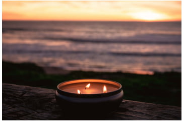 Image of Stansport Bug Repellent Citronella Candle - 3-Wick, 10 oz, Stainless/White, 126