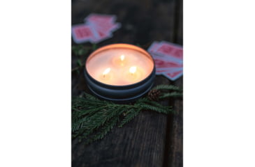 Image of Stansport Bug Repellent Citronella Candle - 3-Wick, 10 oz, Stainless/White, 126