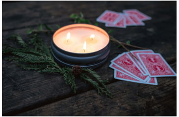 Image of Stansport Bug Repellent Citronella Candle - 3-Wick, 10 oz, Stainless/White, 126