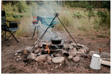 Image of Stansport Cast Iron Camp Fire Tripod 15997