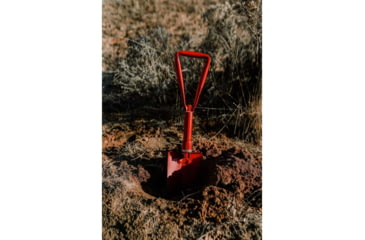 Image of Stansport Double Folding Shovel - Red 328-R