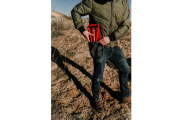 Image of Stansport Double Folding Shovel - Red 328-R