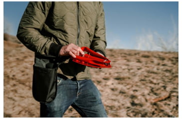 Image of Stansport Double Folding Shovel - Red 328-R