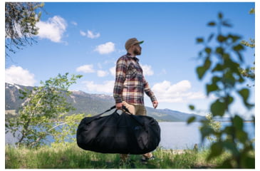 Image of Stansport Duffel Bag w/ Zipper - Black - 21x36in 1230-20