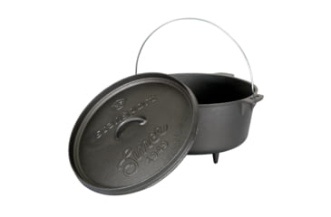 Image of Stansport Dutch Oven, 8qt, Cast Iron, Pre-Seasoned, Black, 12, 16031