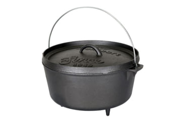 Image of Stansport Dutch Oven, 8qt, Cast Iron, Pre-Seasoned, Black, 12, 16031