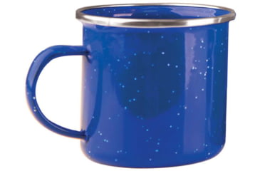 Image of Stansport Enamel 8 Cup Coffee Pot with Percolator, 4 Mugs, 12 oz. 192449