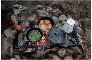 Image of Stansport Heavy Duty Steel Camp Grill - 36x18in 614-3618