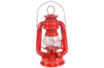 Image of Stansport Kerosene Hurricane Lantern, 8in., Red 48222