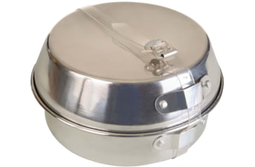 Image of Stansport Mess Kit - 2 Man Aluminum - Polished 245-P