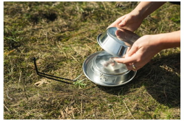 Image of Stansport Mess Kit - Heavy Duty Aluminum - Polished 250-P