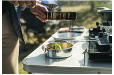 Image of Stansport Mess Kit - Heavy Duty Aluminum - Polished 250-P