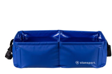 Image of Stansport Outdoor Double Sink, Multi-Purpose, Blue, 22.75x11.75x7.25, 879