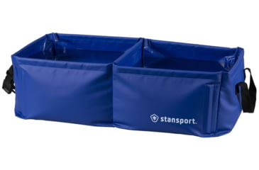 Image of Stansport Outdoor Double Sink, Multi-Purpose, Blue, 22.75x11.75x7.25, 879