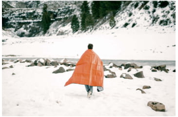 Image of Stansport Polarshield Survival Blanket, Orange/Reflectve, 646-63