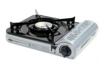 Image of Stansport Portable Outdoor Butane Stove - Stainless 186-200