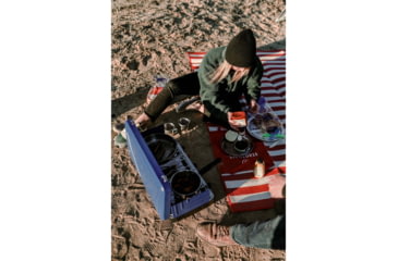 Image of Stansport Propane Stove, w/2 - 25 K and 1-10 K Burners, Blue, 212-300-50