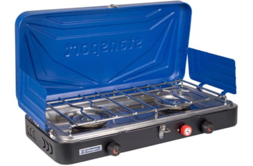 Image of Stansport Propane Stove, w/2 - 25 K Burners, Blue, 212-50