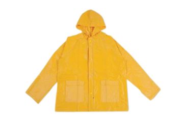 Image of Stansport Pvc Raincoat Cloth Back - Yellow - 2Xl 2010-XXL
