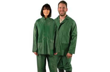 Image of Stansport PVC Rainsuit - PVC Back - Green - L 2017-G-L