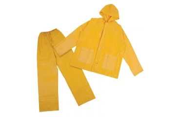 Image of Stansport PVC Rainsuit - PVC Back - Yellow - M 2017-M