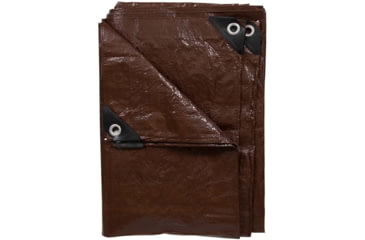 Image of Stansport Rip Stop Tarp - 5 Ft X 7 Ft - Brown - Standard Duty U-57