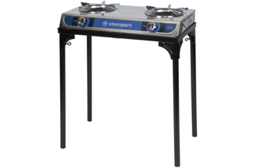 Image of Stansport Stainless Steel 2 Burner Stove w/Stand 213