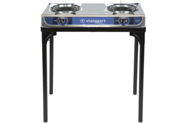 Image of Stansport Stainless Steel 2 Burner Stove w/Stand 213