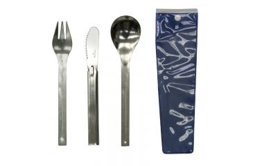 Image of Stansport Stainless Steel Knife/Fork/Spoon Set 343