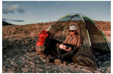 Image of Stansport Star-Lite I Back Pack Tent, w/Fly, Green, 84x60x40in, 723-800