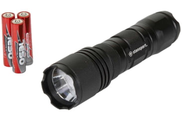 Image of Stansport Tactical Flashlight , 250 Lumens,w/ Batteries, Black, 103-250