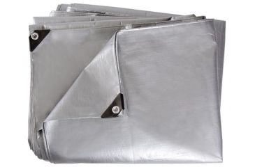 Image of Stansport Wood Cover Tarp-Heavy Weight-10x12ft,Silver T-1012-43