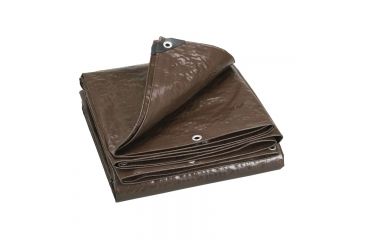 Image of Stansport Wood Cover Tarp-Heavy Weight-10x16ft,Brown T-1016-35