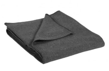 Image of Stansport Wool Blanket, Dark Gray, 60x80in, 1245