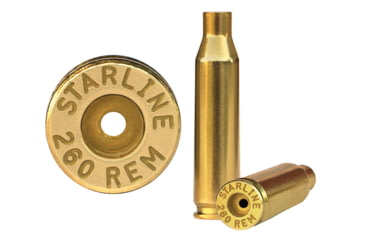 Image of HSM Ammunition Starline Rifle Brass Unprimed Cases 260 Rem Caliber, 50 Per Bag, 260REMEUP50