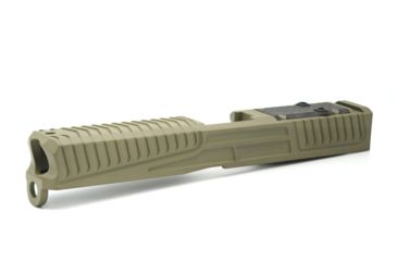 Image of Statement Defense Overbite Slide, DeltaPoint Pro Optic Cut, Glock 17 Gen3, Green Ovbtegrn