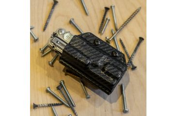 Image of StatGear Kydex Sheath for Leatherman Free P4, Carbon Fiber Black, LP4-CF-BLK