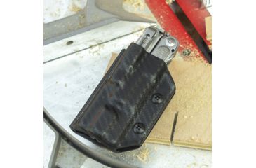 Image of StatGear Kydex Sheath for Leatherman Free P4, Carbon Fiber Black, LP4-CF-BLK